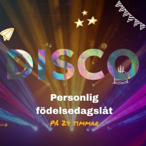 En personlig födelsedagslåt i disco-stil